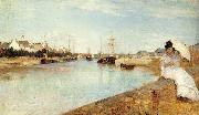 Berthe Morisot The Harbor at Lorient oil on canvas
